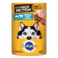 Comida Húmeda Para Perros Pedigree Cerdo Y Res 85gr Pedigree