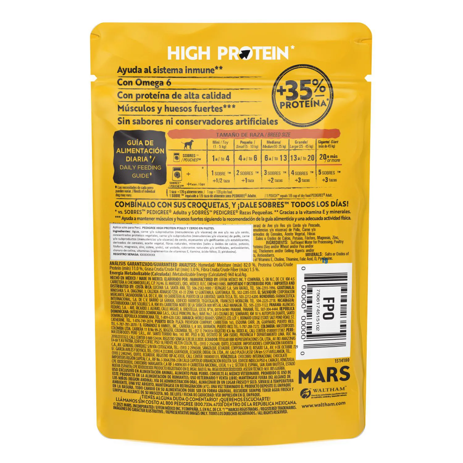 Comida Húmeda Para Perros Pedigree Pollo Y Cerdo 85gr Pedigree