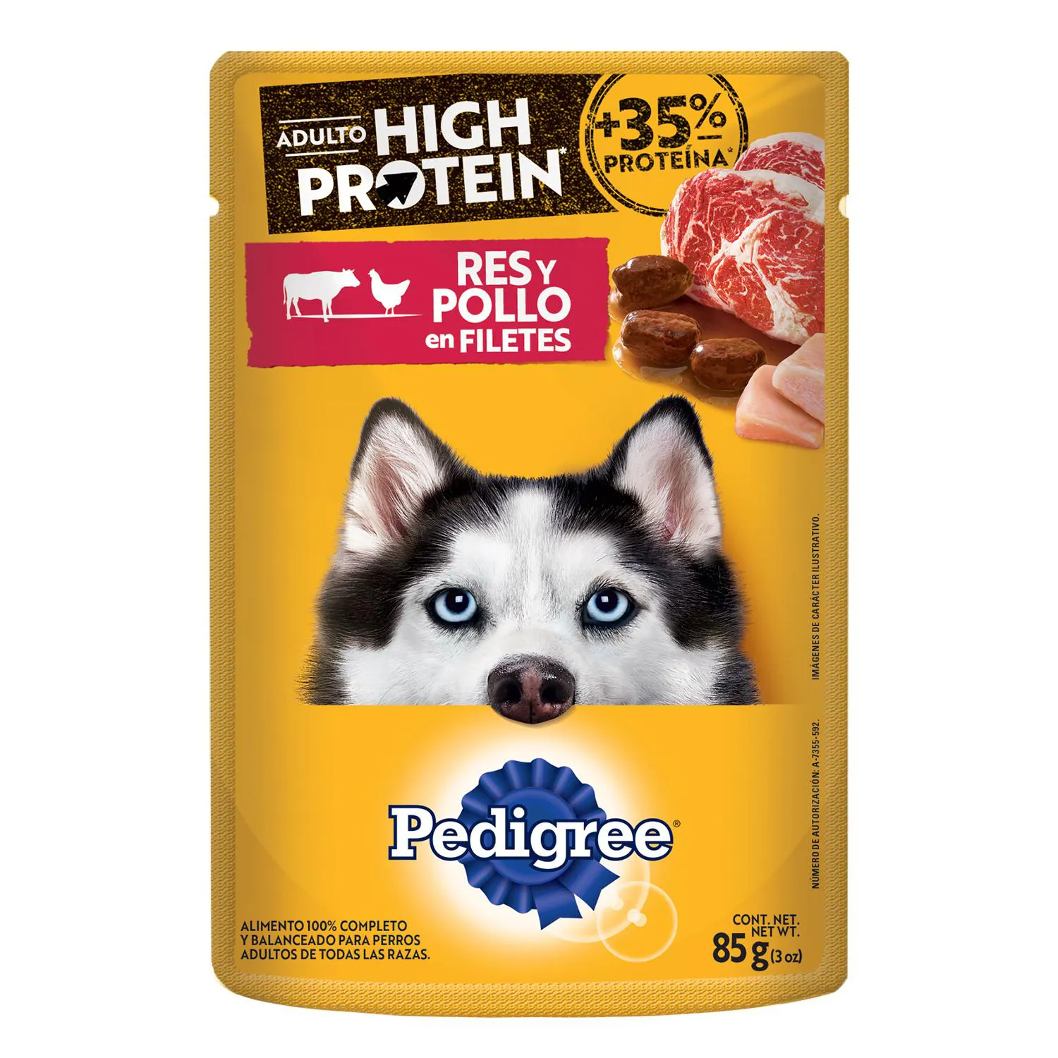 Comida Húmeda Para Perros Pedigree Res Y Pollo 85gr Pedigree