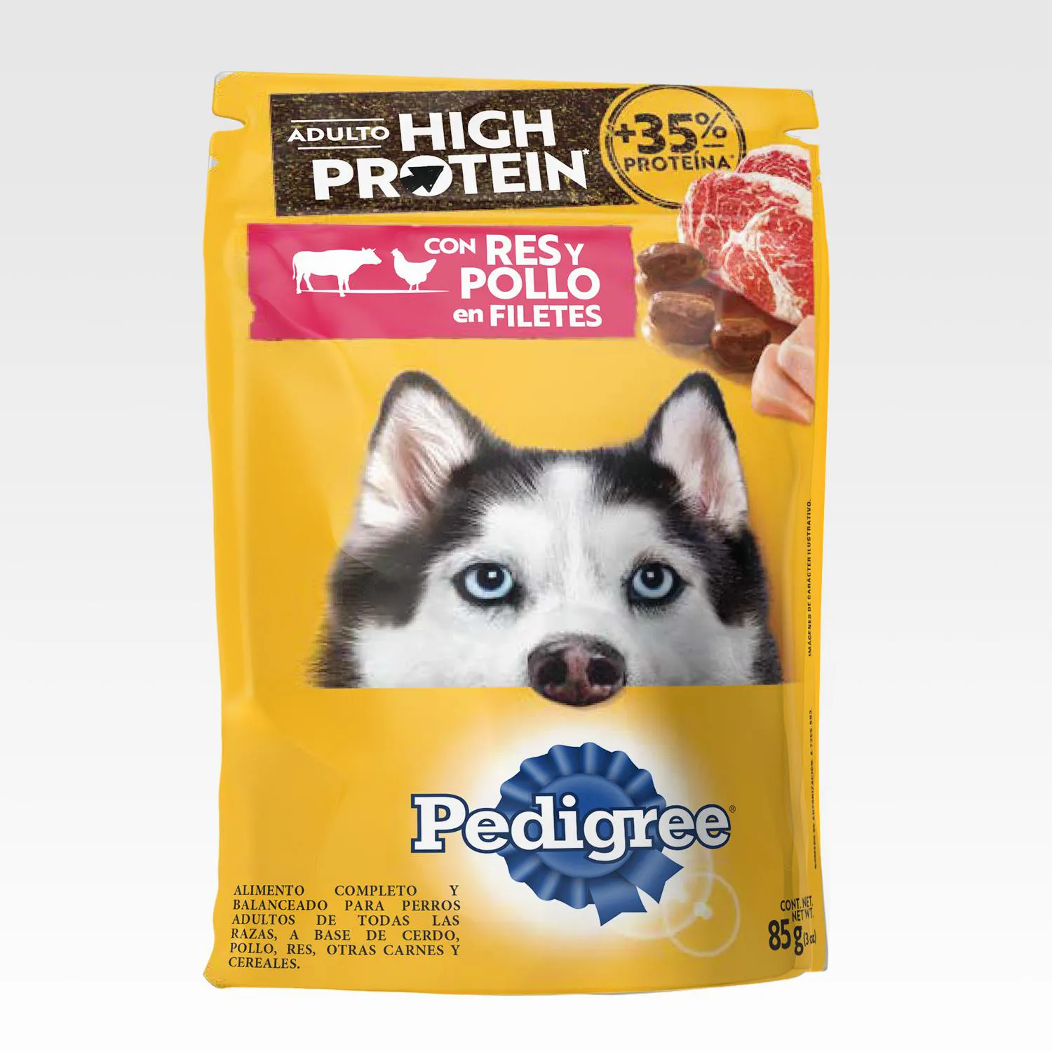 Comida Húmeda Para Perros Pedigree Res Y Pollo 85gr Pedigree 3