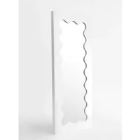 Espejo Ondulado de Piso - Blanco - 60 x 150 Cm Homus