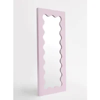 Espejo Ondulado De Piso - Rosado - 60 X 150 Cm Homus