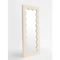 Espejo Ondulado De Piso - Crema - 60 X 150 Cm Homus