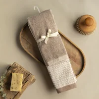 Toalla Set de 2 Und Just Home Collection 500gr 40x70 cm Café