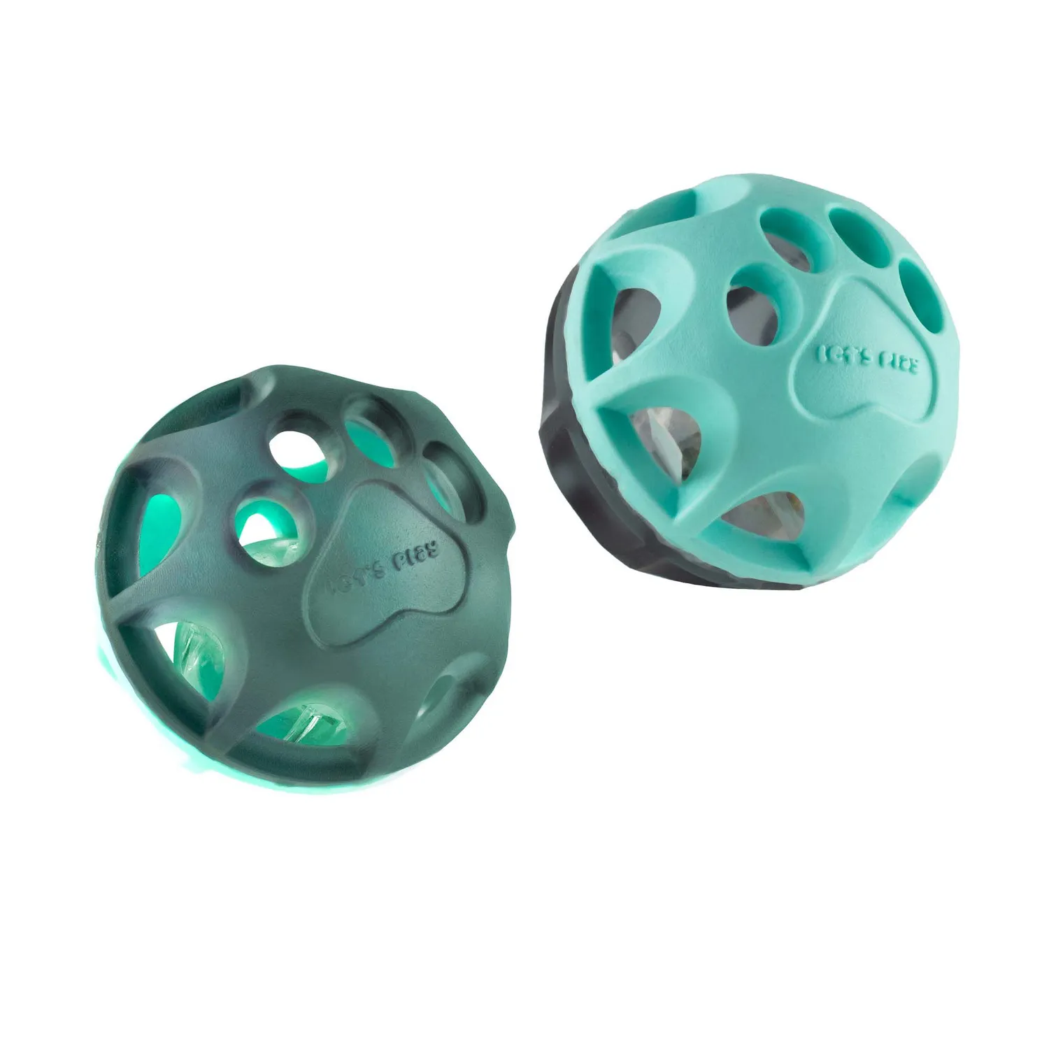 Kit X2 Pelotas Gatos Con Cascabel Juguete Resistente