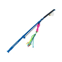 Juguete Gato Caña de Pescar Con Señuelo Lazo Fucsia