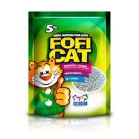 Arena Sanitaria Para Gato Aglomerante Bentonita Foficat Manzana 5 Kg