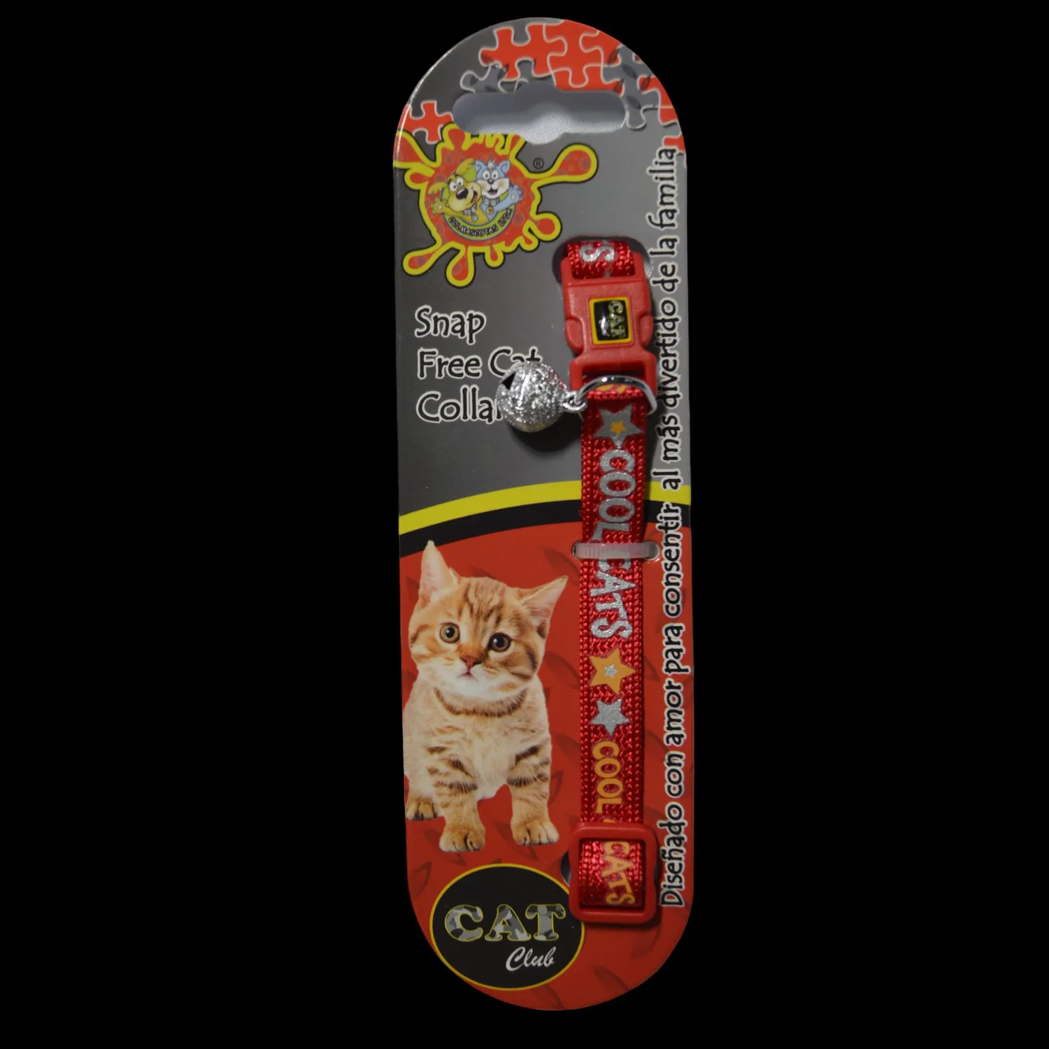 Collar para gato cool cats rojo colmascotas