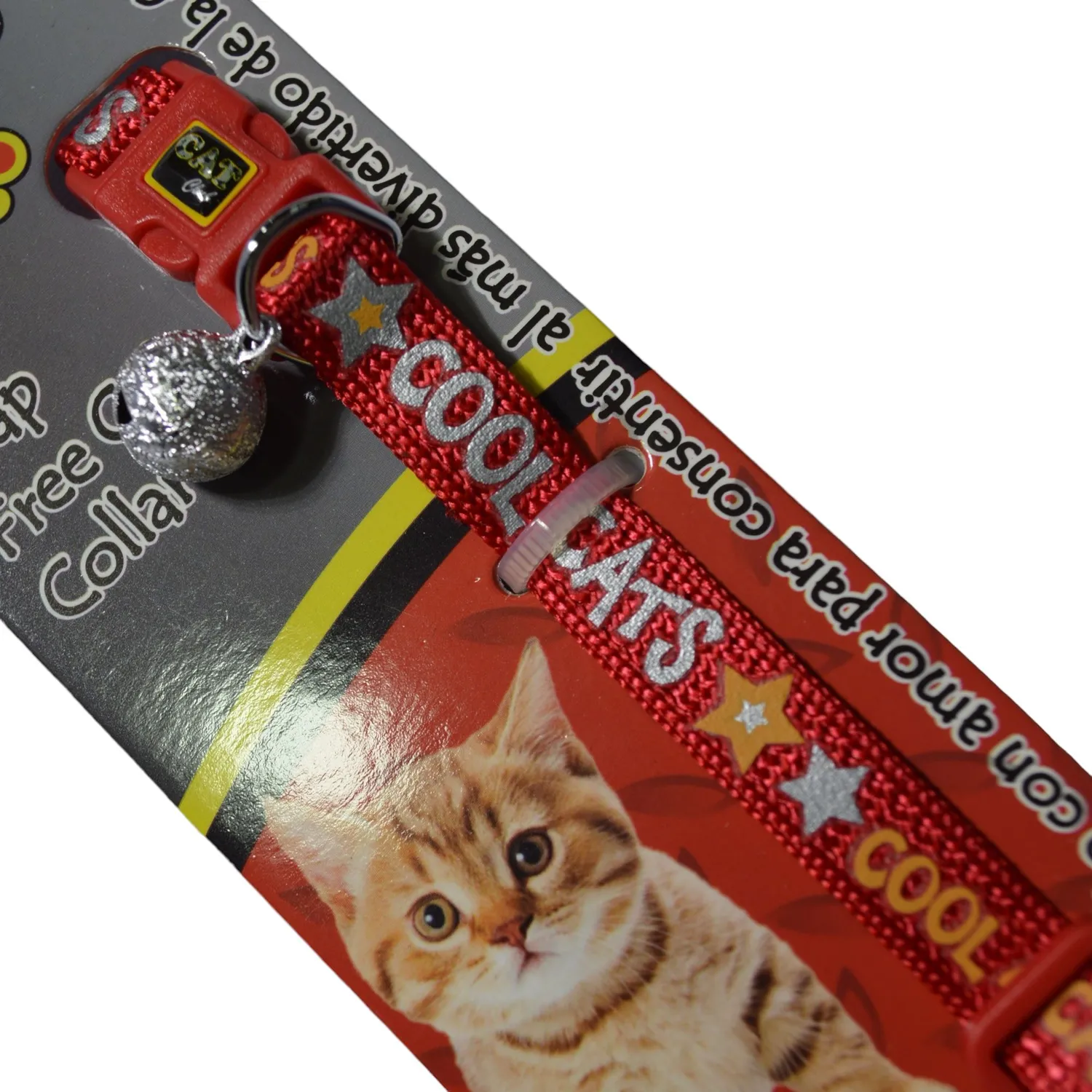 Collar para gato cool cats rojo colmascotas 4