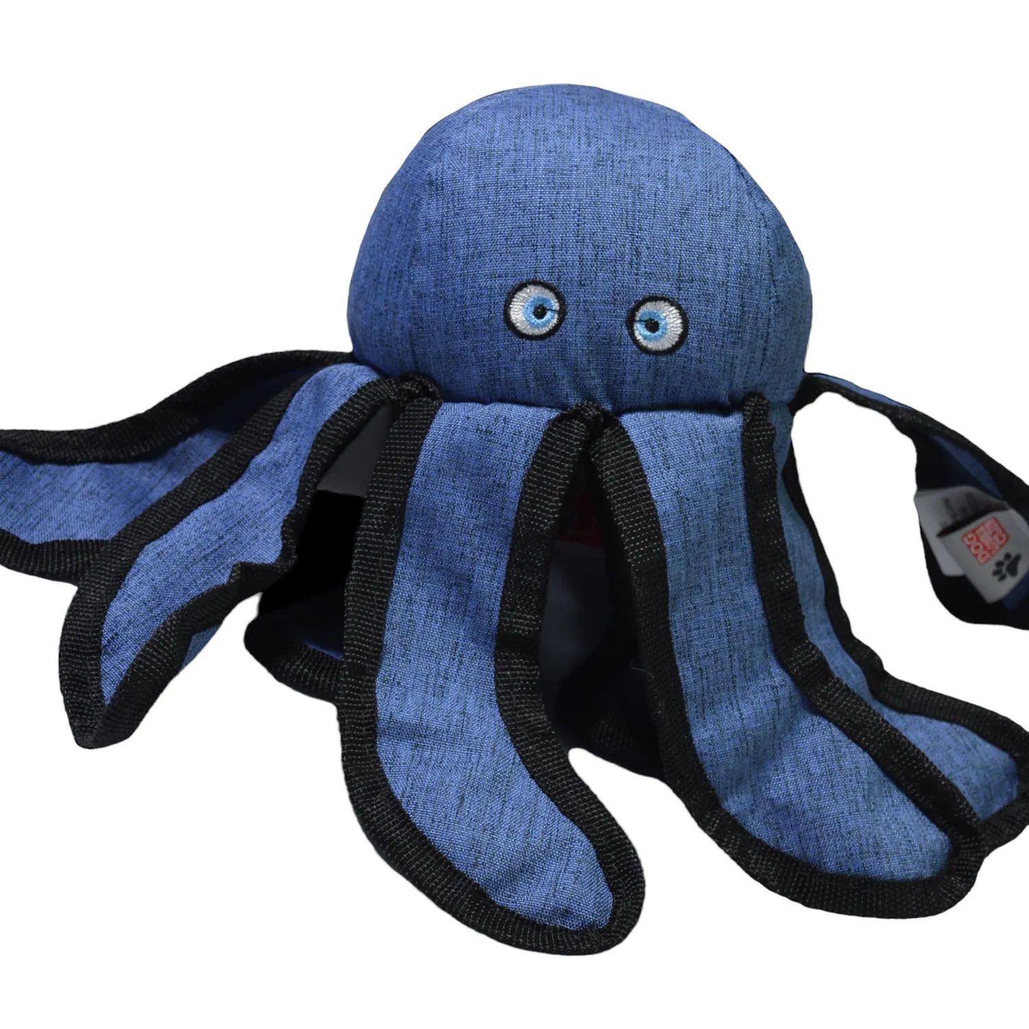 Peluche para perro pulpo manotas en jean 32x33cm colmascotas 3