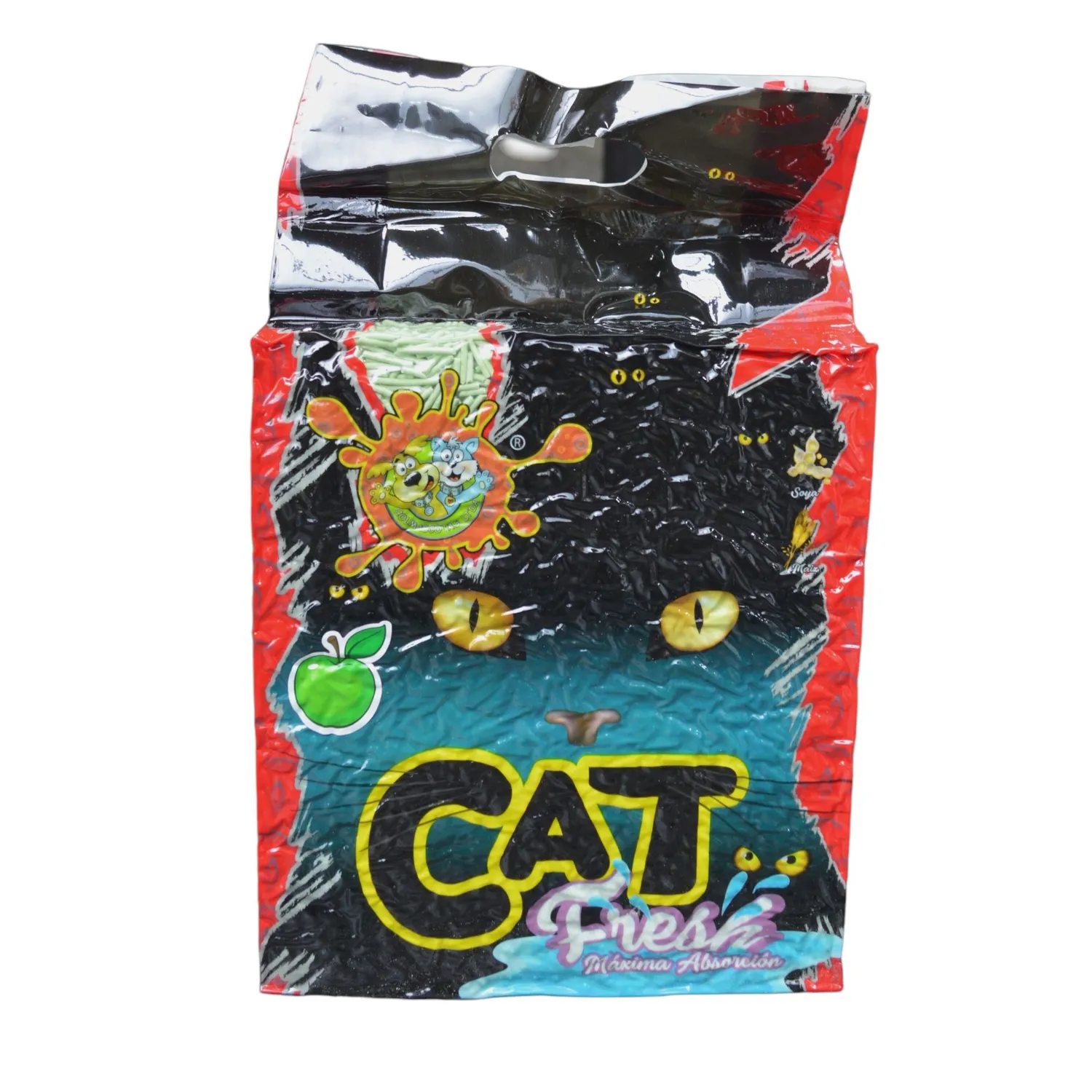 Arena Sanitaria Ecológica de Soja y Antialérgica para Gatos Aroma Manzana 2.4kg 3