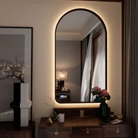 Espejo Decorativo Bennu Con Luz Led Cálida Profesional Encendido Touch Dimerizable 110Cmx60Cmx4Mm