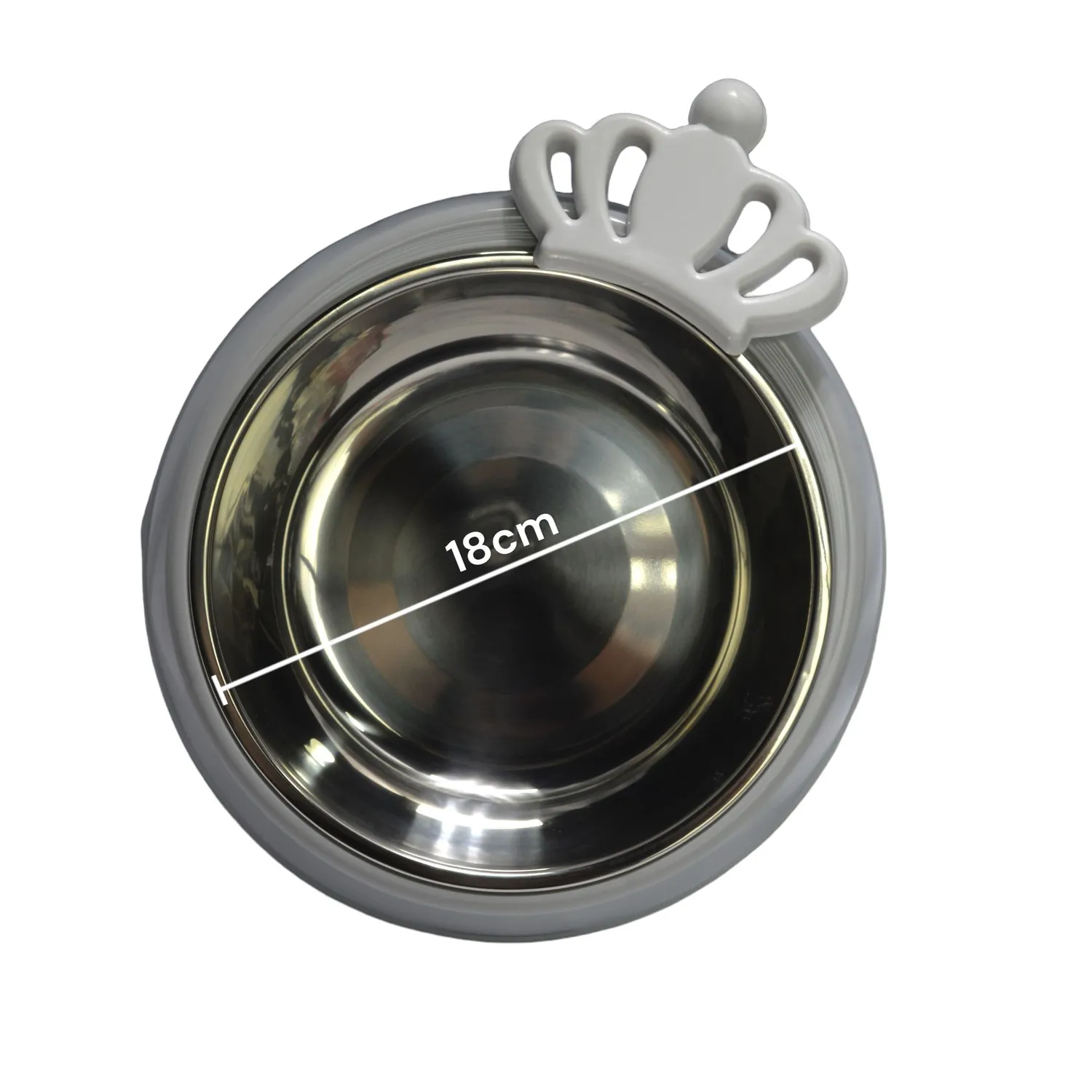 Comedero para mascotas deluxe reina gris pequeño 18cm colmascotas 4