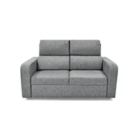 Sofá 2 Puestos Bary 95x148x90 Tela Gris