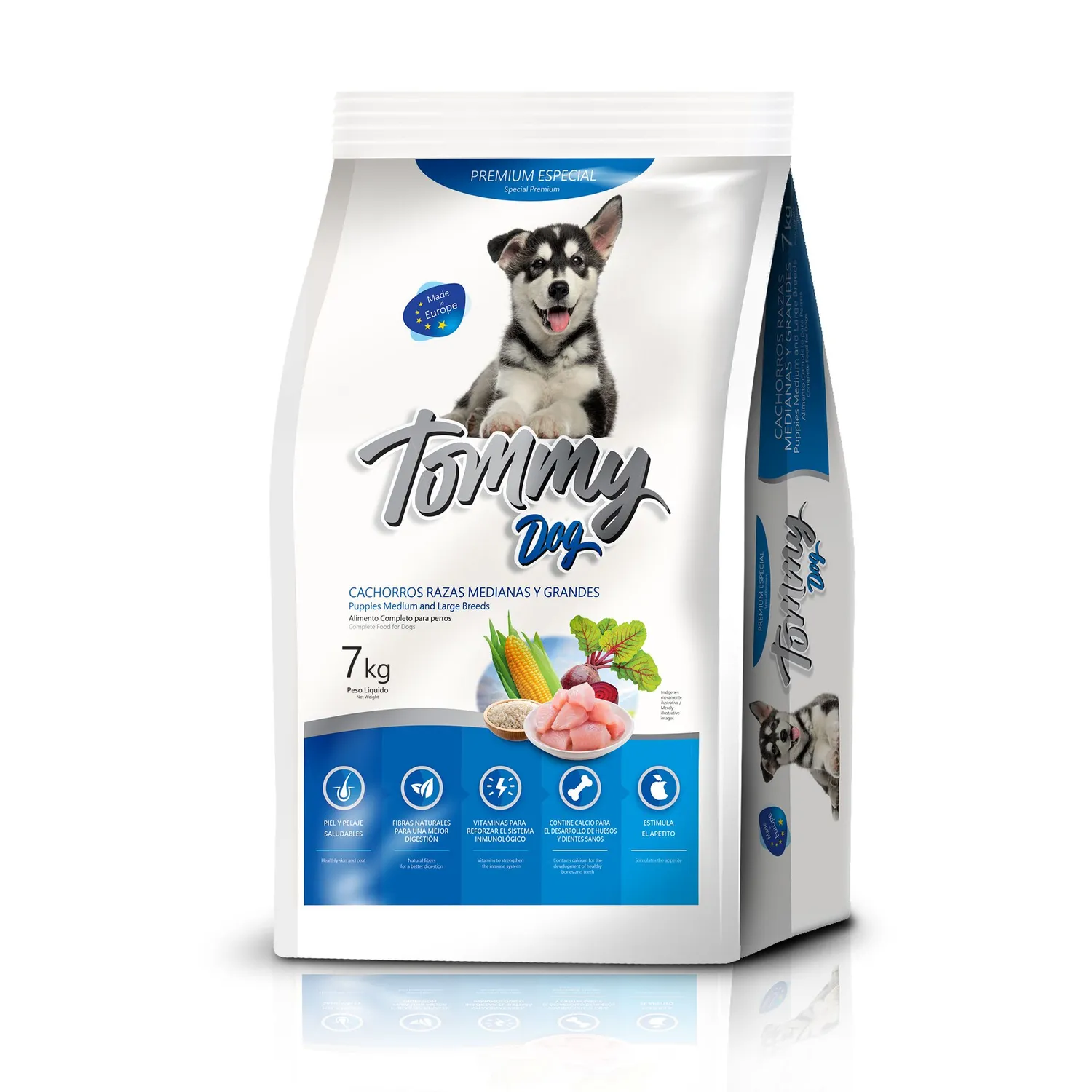 Comida Seca Para Perros Tommy Dogs Puppy Raza Mediana X 7 Kg Tommy Dogs