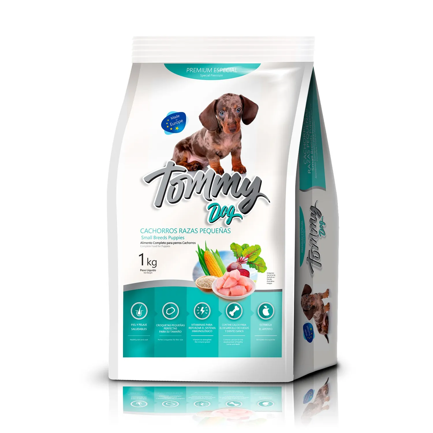 Comida Seca Para Perros Tommy Dogs Puppy Raza Pequeña X 1 Kg Tommy Dogs