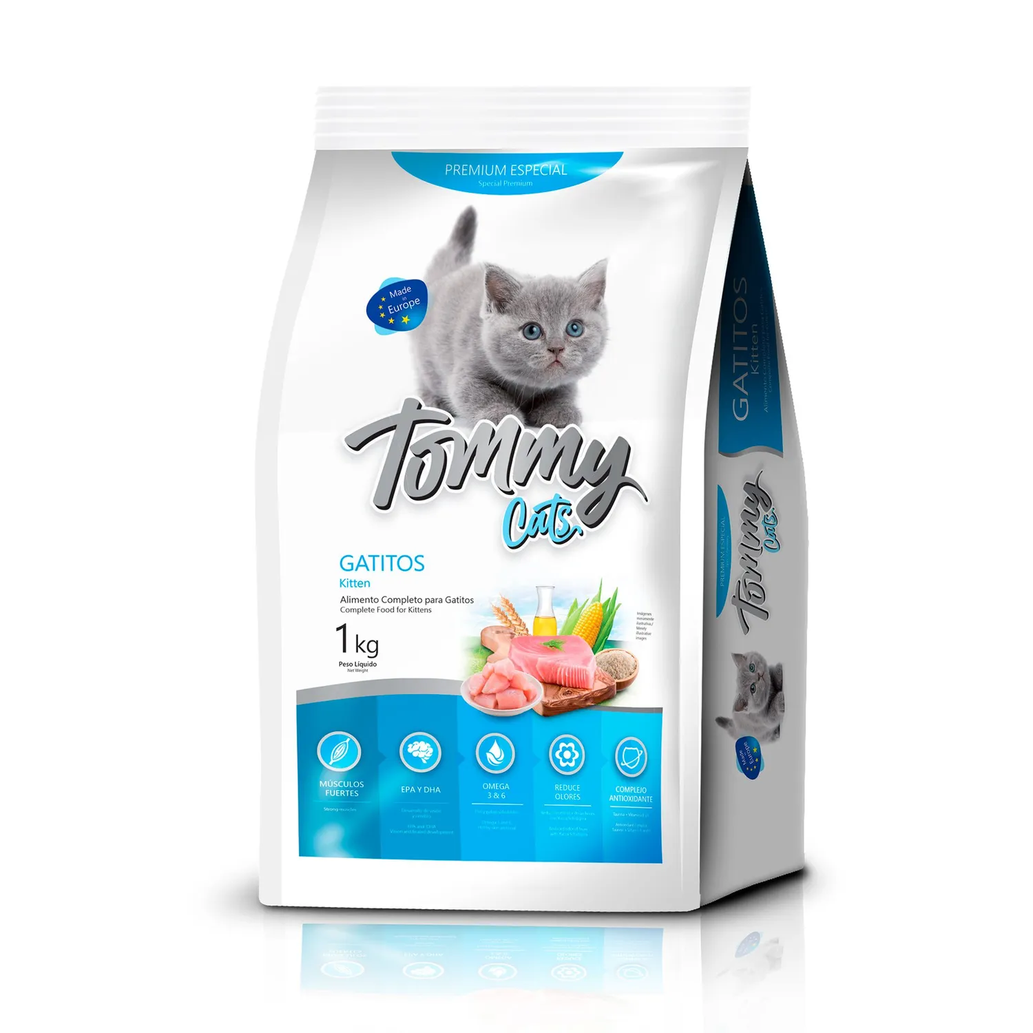 Comida Seca Para Gatos Tommy  Cats X 1 Kg. Tommy Cats