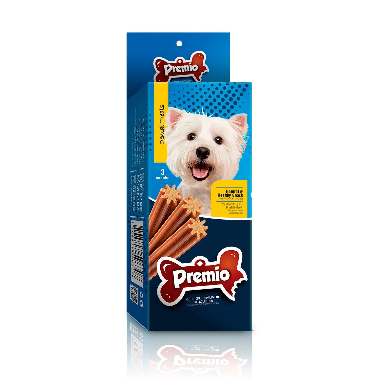 Snack Para Perros Premio Dental Treat Caja X 3 Unidades Premio