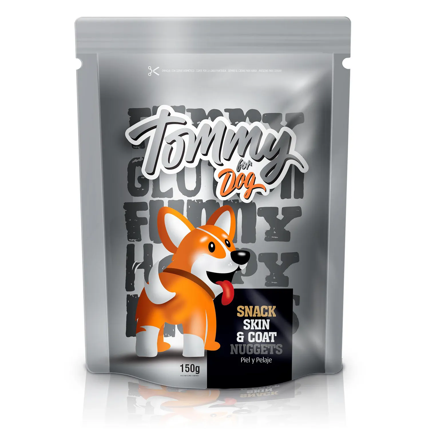 Snack para perro tommy for dog skin coat 150gr