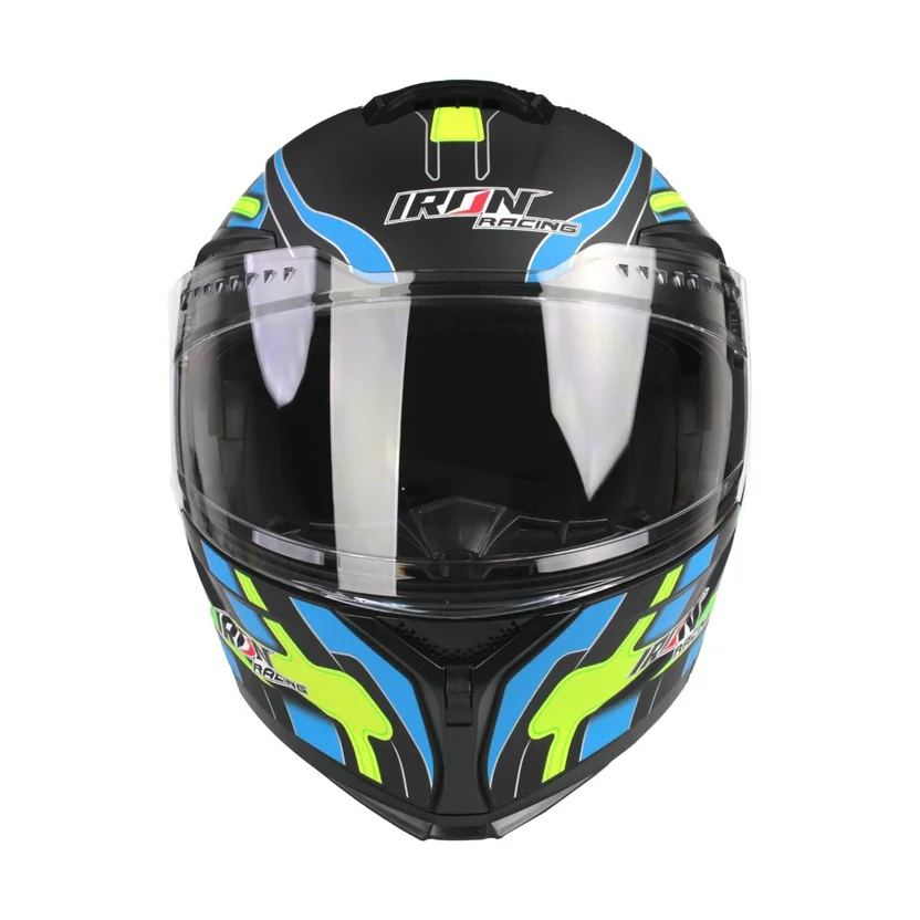 Casco Abatible Ember Azul Iron Racing Talla L - Homecenter.com.co