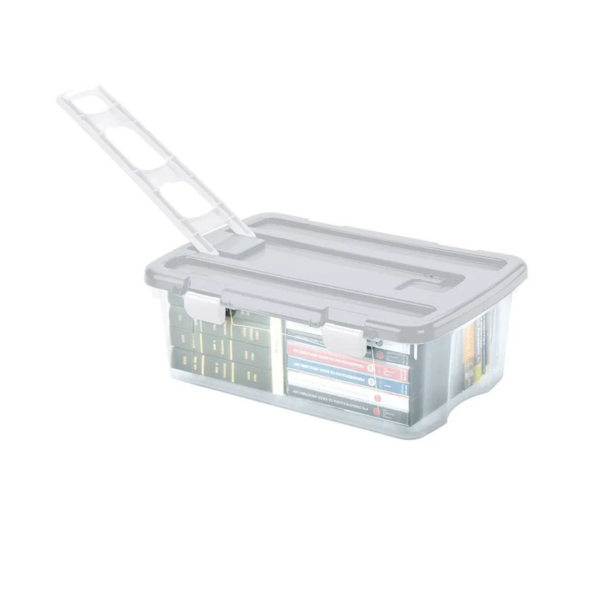 Caja Organizadora Plástica Con Ruedas 80 litros 81.4x30.5x57.5 CM ...