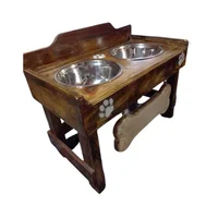 Comedero Para Perro Clasic M Pino-Platos Metalicos Madelau