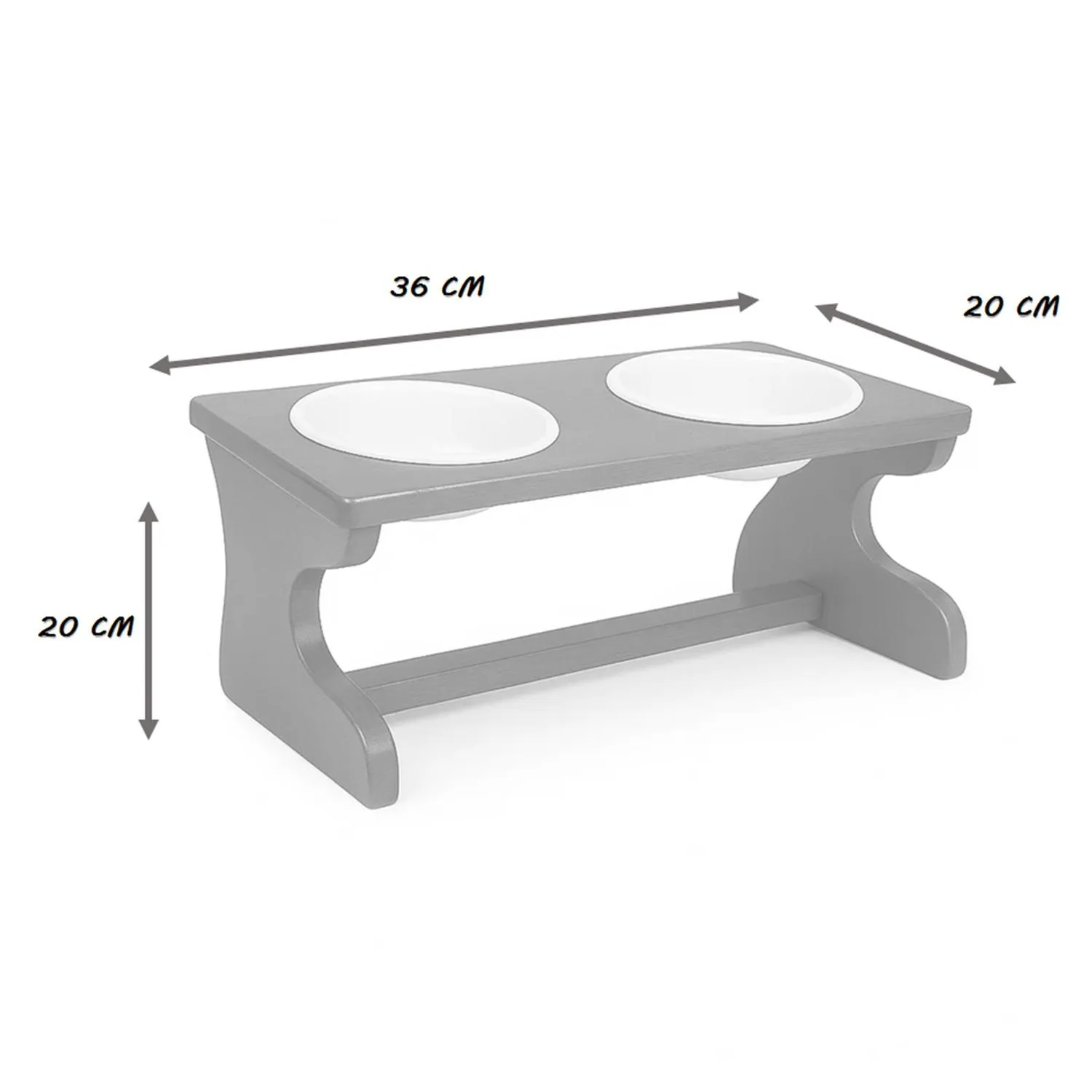 Comedero Para Perro Basic S Pino-Platos Ceramica Madelau 4