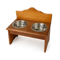 Comedero Para Perro Crown L Pino-Platos Metalicos Madelau