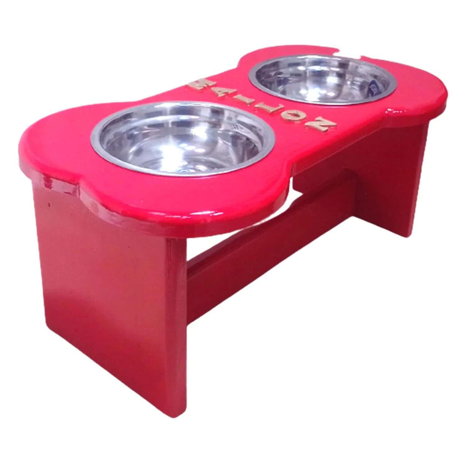 Comedero Para Perro L Pino-Platos Metalicos Fucsia Madelau