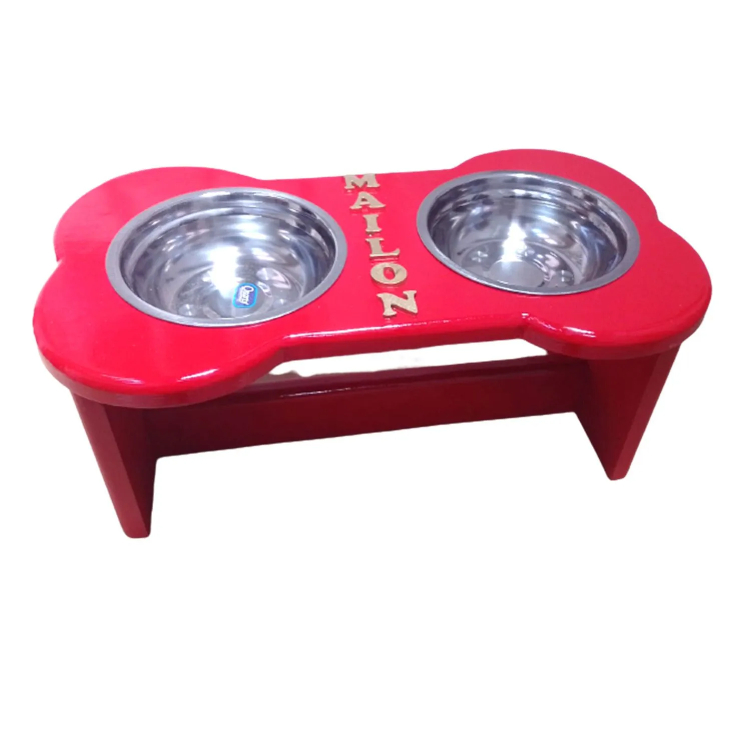 Comedero Para Perro L Pino-Platos Metalicos Fucsia Madelau