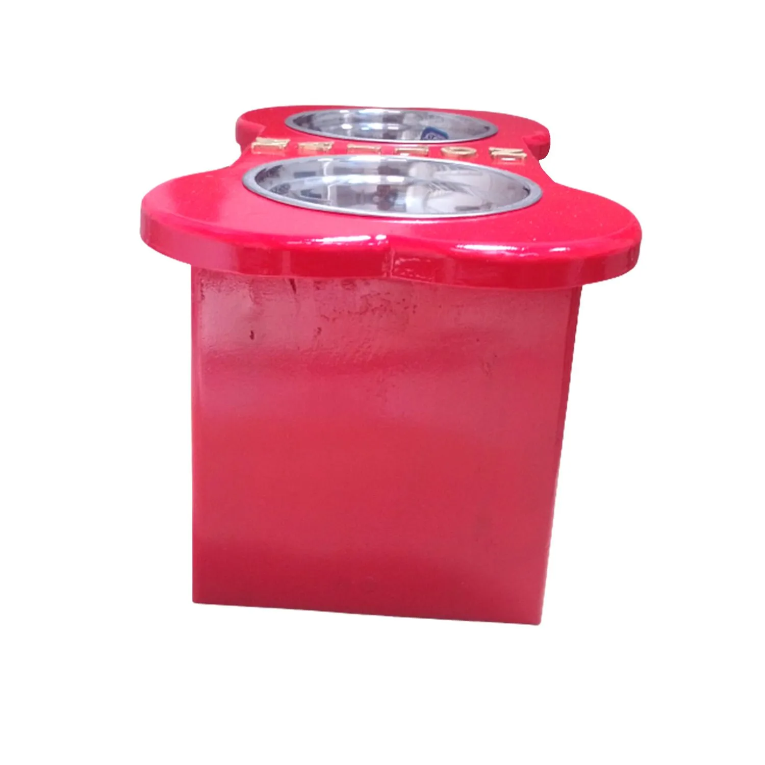 Comedero Para Perro L Pino-Platos Metalicos Fucsia Madelau 3