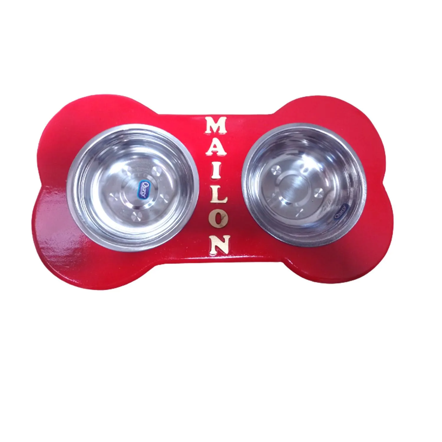 Comedero Para Perro L Pino-Platos Metalicos Fucsia Madelau 4