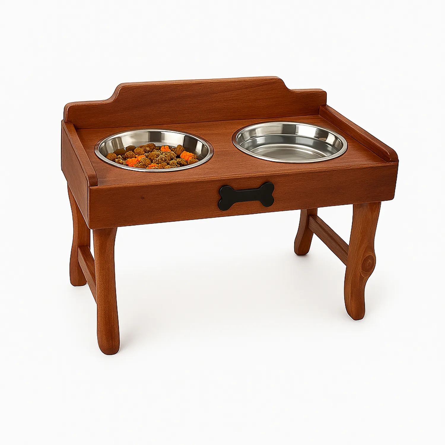 Comedero Para Perro Huellas M Pino-Platos Metalicos Madelau