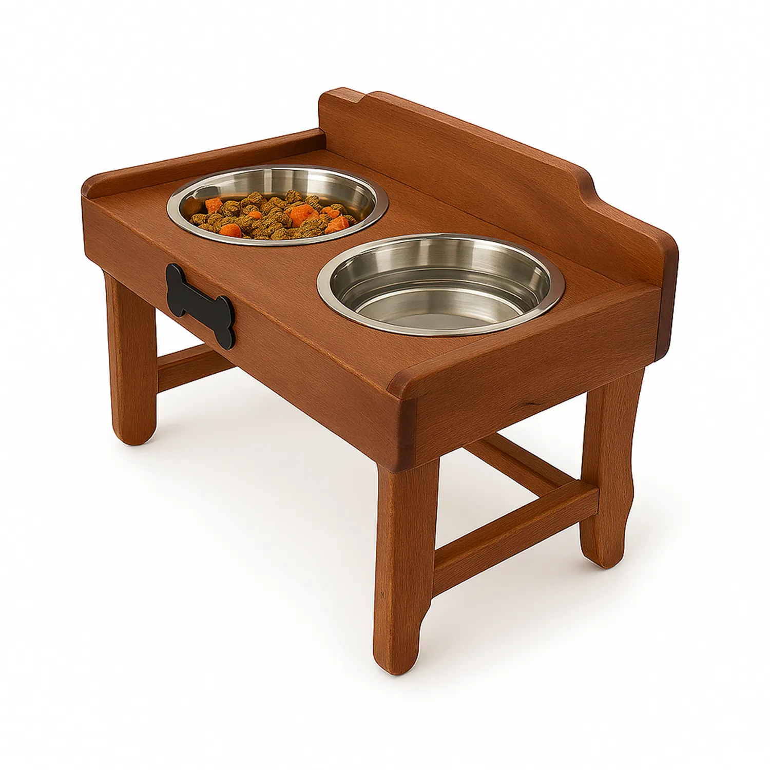 Comedero Para Perro Huellas M Pino-Platos Metalicos Madelau