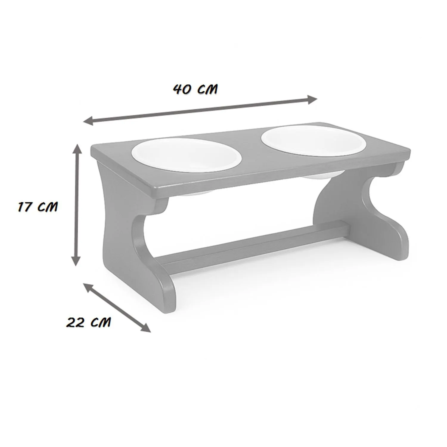 Comedero Para Perro Basic M Pino-Platos Ceramica Madelau 4