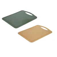 Juego de 2 Tablas de Picar en Plástico Verde/Arena 24.1cm Terra Imusa
