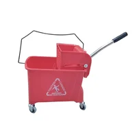 Balde Exprimidor de 20 Litros Rojo Set X 6 Unidades