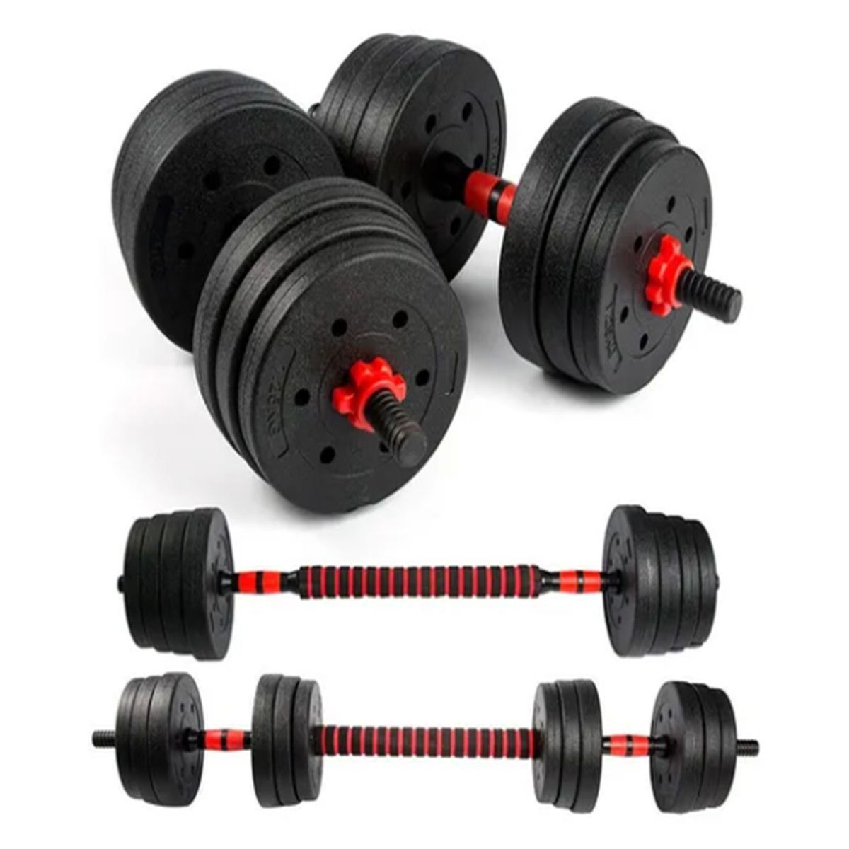 GYM FACTORY FITNESS - Set De Pesas Termoforradas 20 Kg