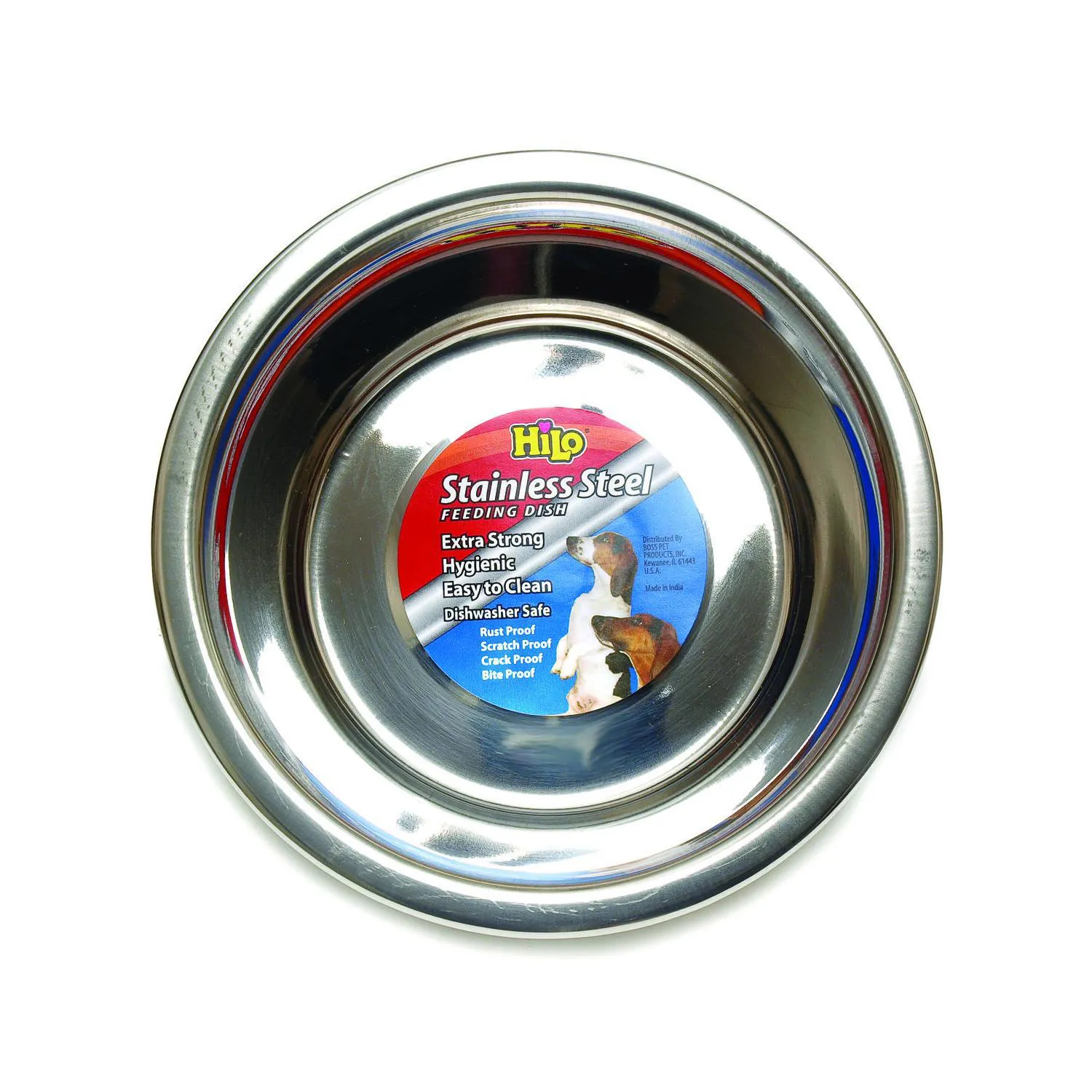 Comedero Para Perro  Mediano De Acero Inoxidable Boss