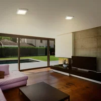 Panel Led Cuadrado Sobreponer 18w Luz Calida 3000k