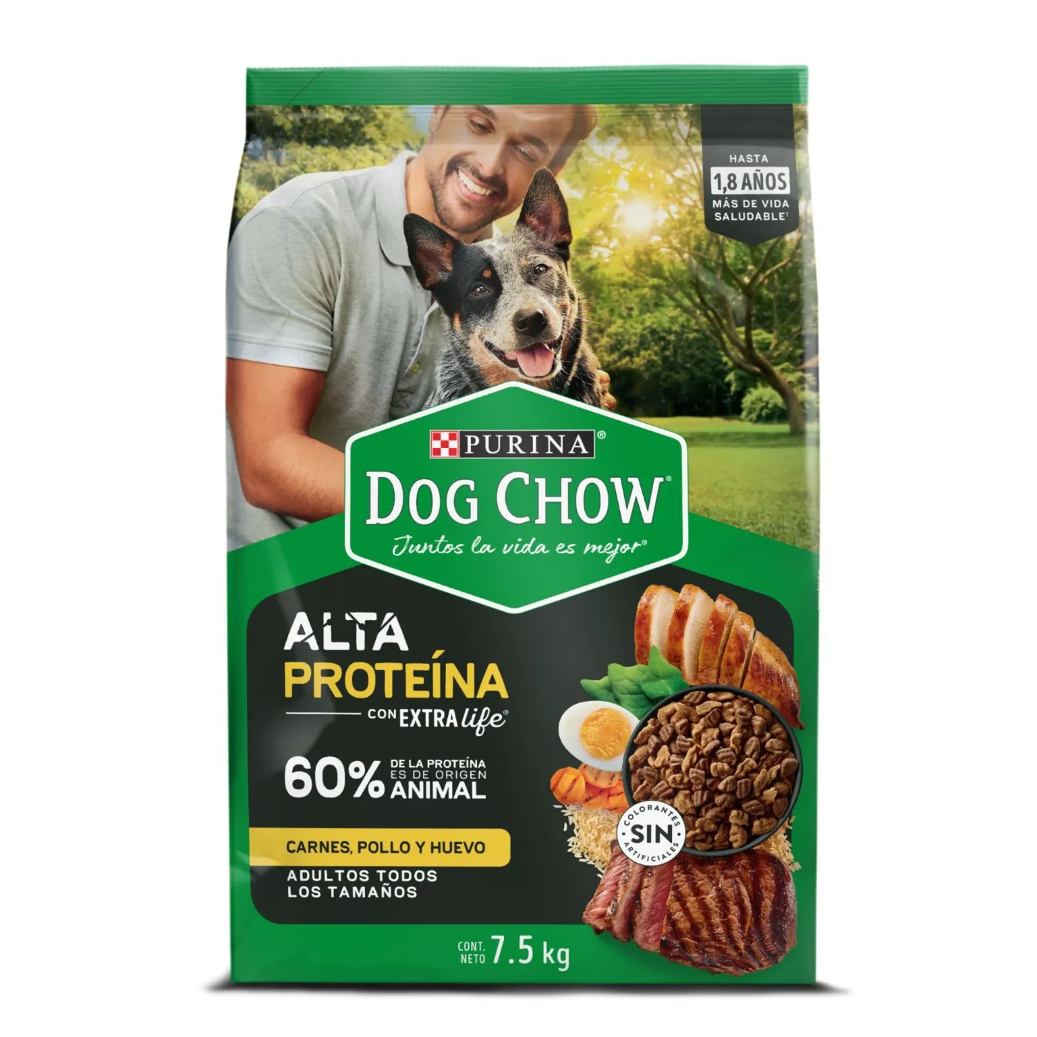 Comida Seca Perros Dog Chow Alta Proteina 7.5kg Dog Chow