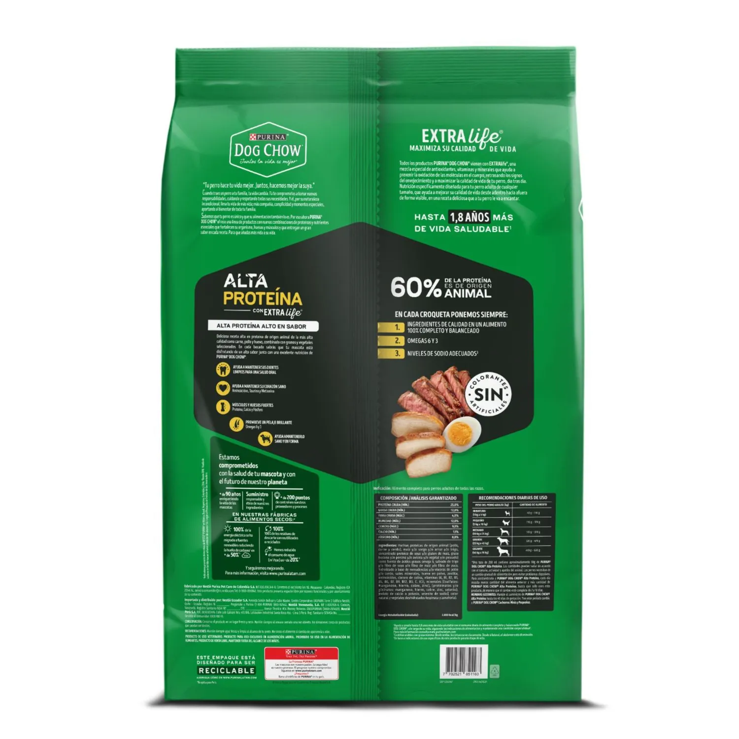 Comida Seca Perros Dog Chow Alta Proteina 7.5kg Dog Chow
