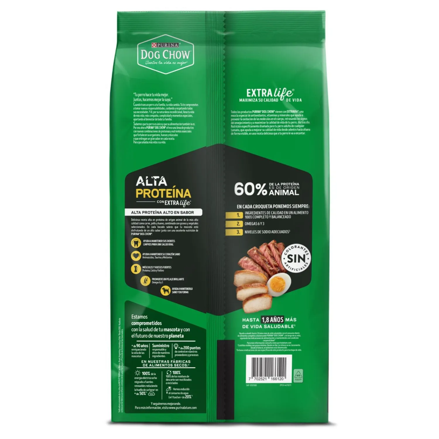 Comida Seca Perros Dog Chow Alta Proteina 2kg Dog Chow