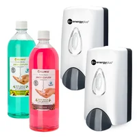 Kit: 2 Dispensadores + 2 Jabones Espuma Antibacterial 1000ml