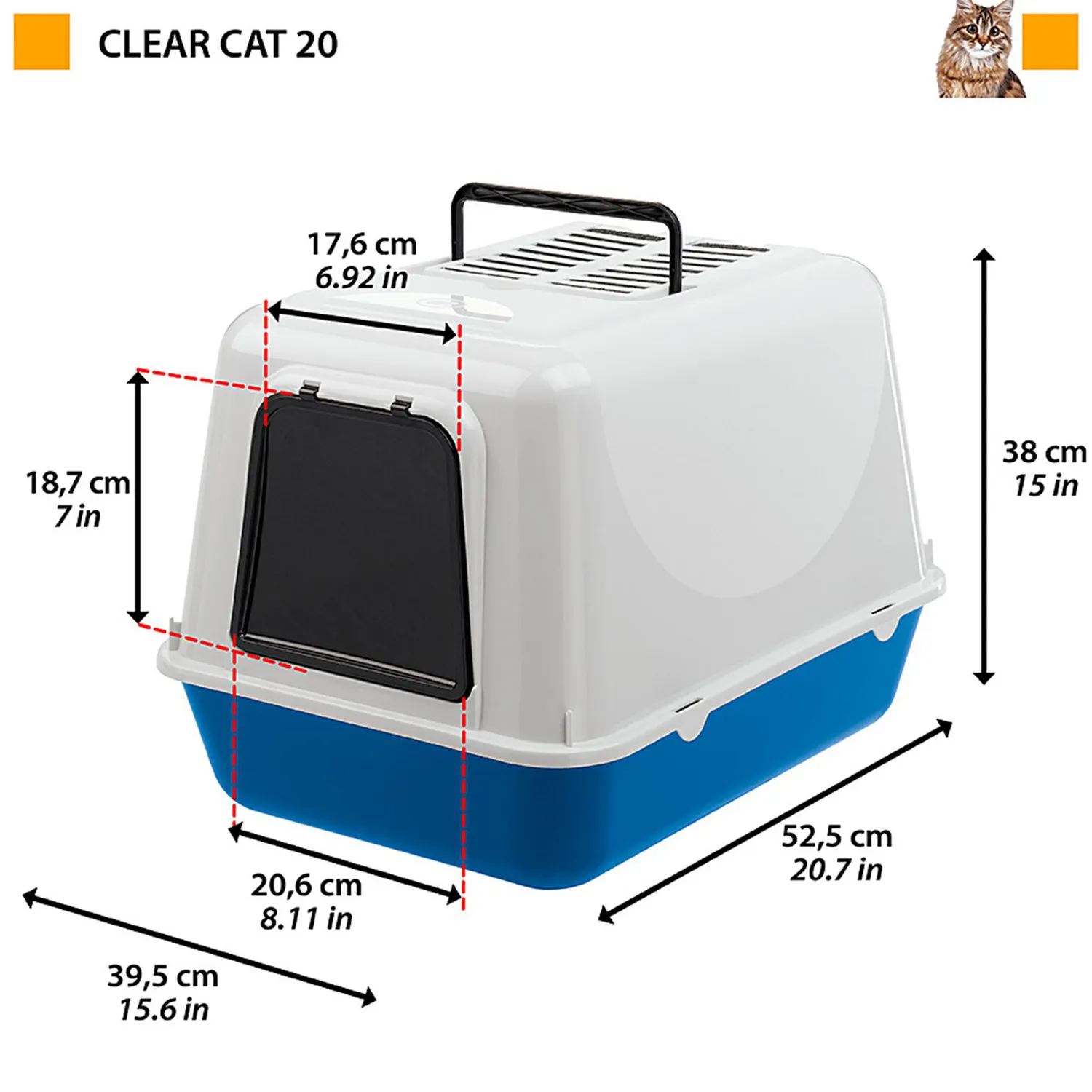 Arenero Gatos Grande-azul 3