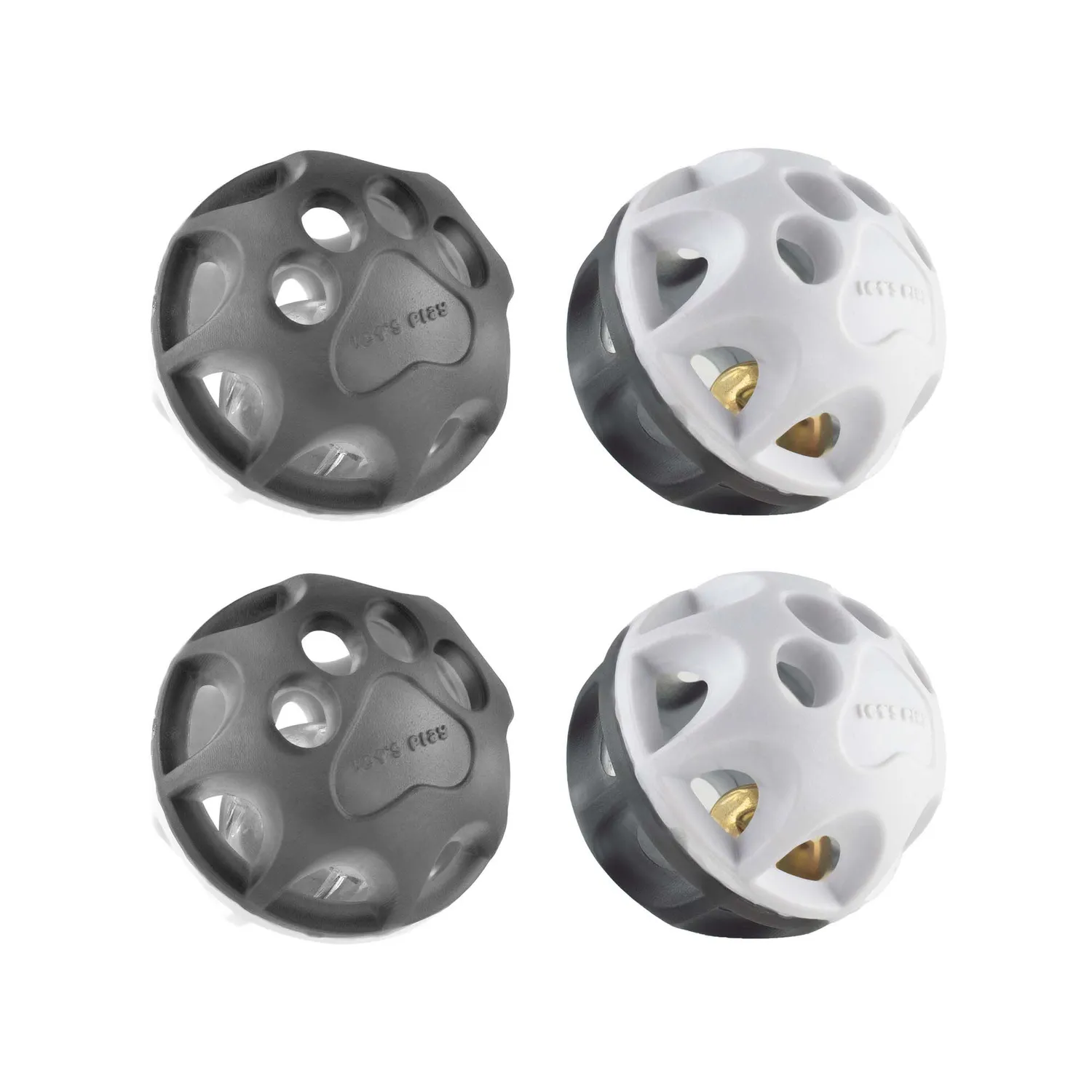 Kit X4 Pelotas para Gatos Con Cascabel Suave Resistente