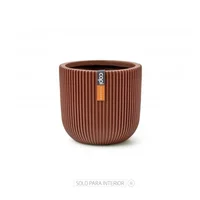 Matera Conic Round Groove 14 cm Rojo