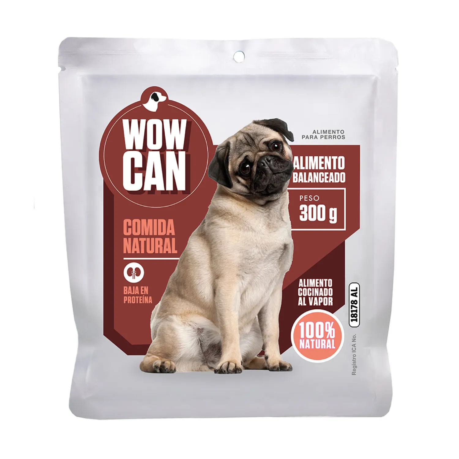 Comida Húmeda Perro Baja En Proteína 300 G Wow Can