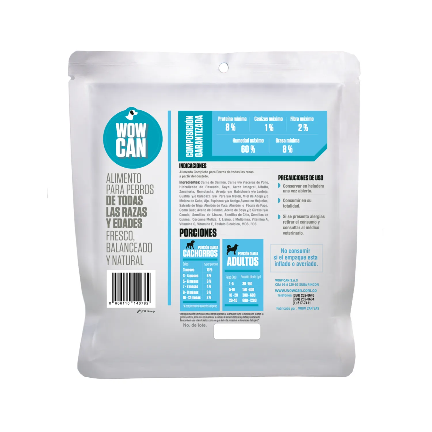 Comida Húmeda Perro Salmon 300g Wow Can