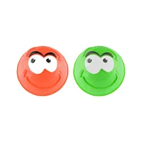2 Pelotas Para Perro Maciza De Goma Gran Rebote Naranja Verde